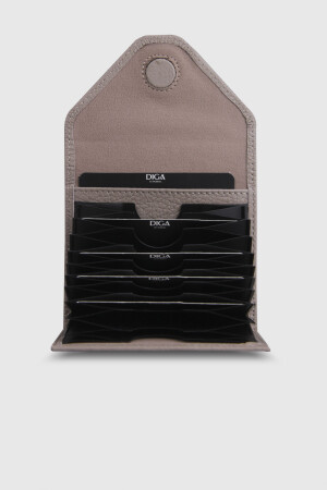 1007 Model Gerçek Deri Krem Şeffaf Kartlık - DİGA