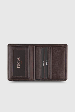 101 Model Gerçek Deri Kahverengi Cüzdan - DİGA