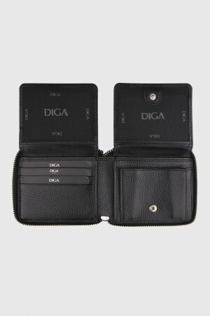 102 Model Gerçek Deri Siyah Cüzdan - DİGA