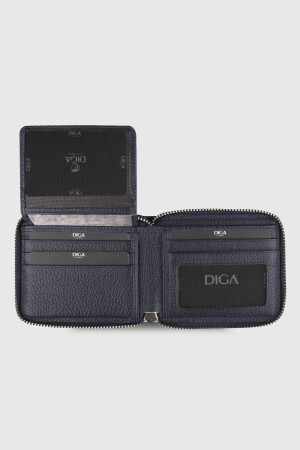 103 Model Gerçek Deri Lacivert Cüzdan - DİGA
