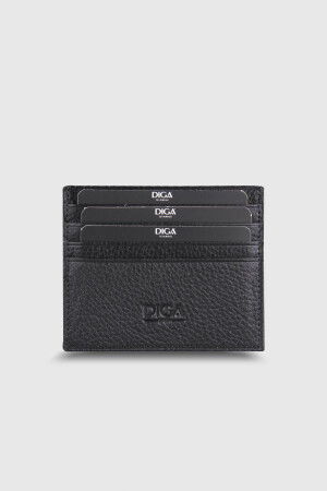 1080 Model Gerçek Deri Siyah Kartlık - DİGA