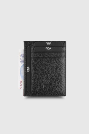 1092 Model Gerçek Deri Siyah Kartlık - DİGA