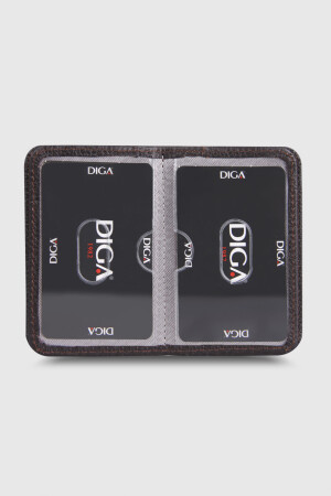 1169 Model Gerçek Deri Kahverengi Kartlık - DİGA