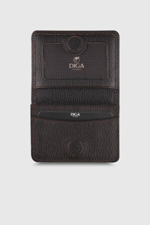 131 Model Gerçek Deri Kahverengi Kartlık - DİGA