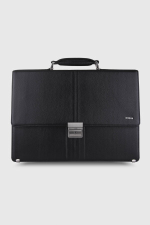 1505 Model Gerçek Deri Siyah Çanta - DİGA