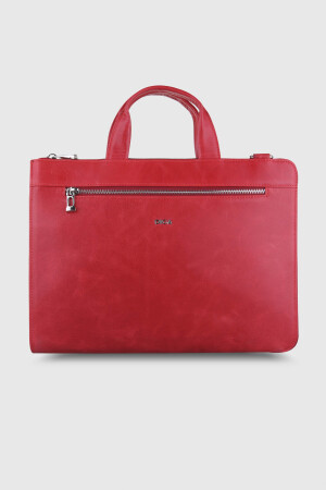 1765 Model Gerçek Deri Crazy Kırmızı Çanta - DİGA