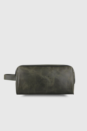 1792 Model Gerçek Deri Crazy Yeşil El Çantası - DİGA