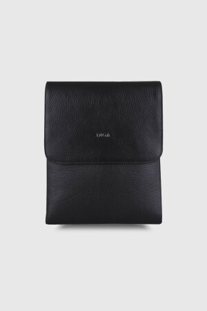 1821 Model Gerçek Deri Siyah Çanta - DİGA