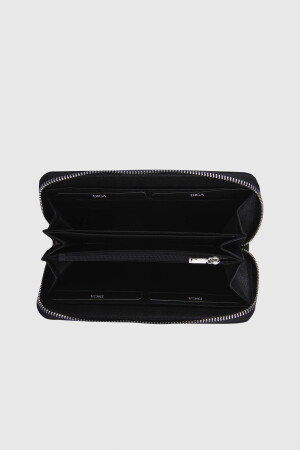 2001 Model Gerçek Deri Siyah Bayan Cüzdanı - DİGA