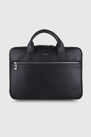 3002 Model Gerçek Deri Siyah Çanta - DİGA