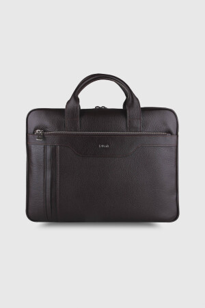 3003 Model Gerçek Deri Kahverengi Laptop Çantası - DİGA