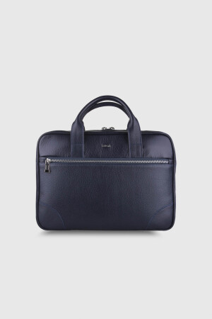 3004 Model Gerçek Deri Lacivert Laptop Çantası - DİGA