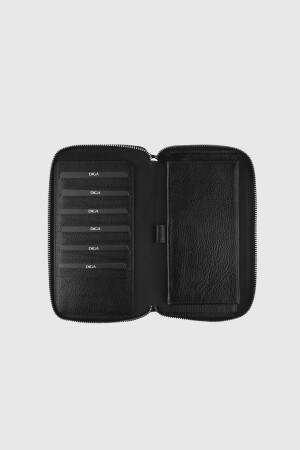 3031 Model Gerçek Deri Siyah Portföy Cüzdan - DİGA