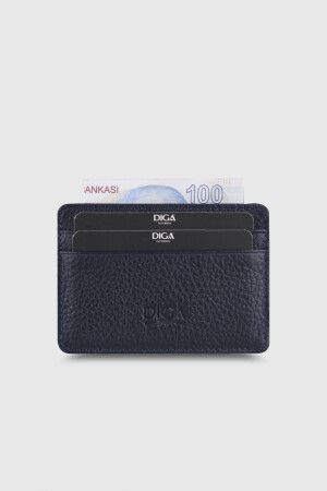 5150 Model Gerçek Deri Lacivert Kartlık - DİGA