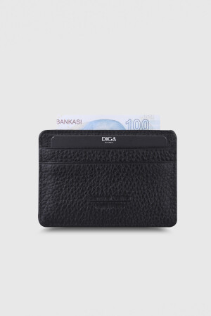 5150 Model Gerçek Deri Siyah Kartlık - DİGA