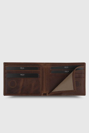 866 Model Gerçek Deri Mıknatıslı Crazy G2 Taba Cüzdan - DİGA