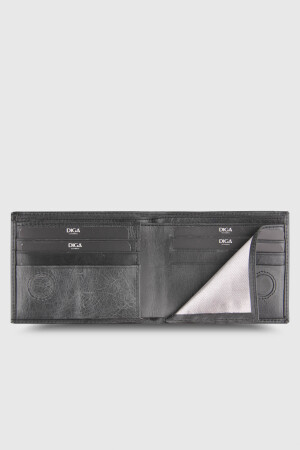 866 Model Gerçek Deri Mıknatıslı Crazy Gri Cüzdan - DİGA