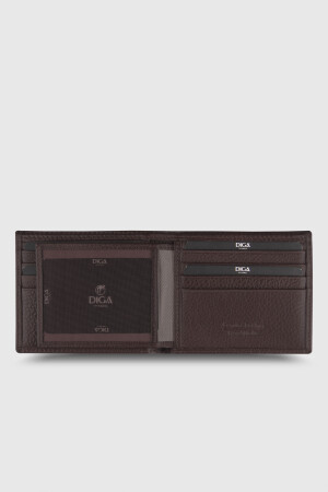 03 Model Klasik Pisotlu Gerçek Deri Kahverengi Cüzdan - DİGA